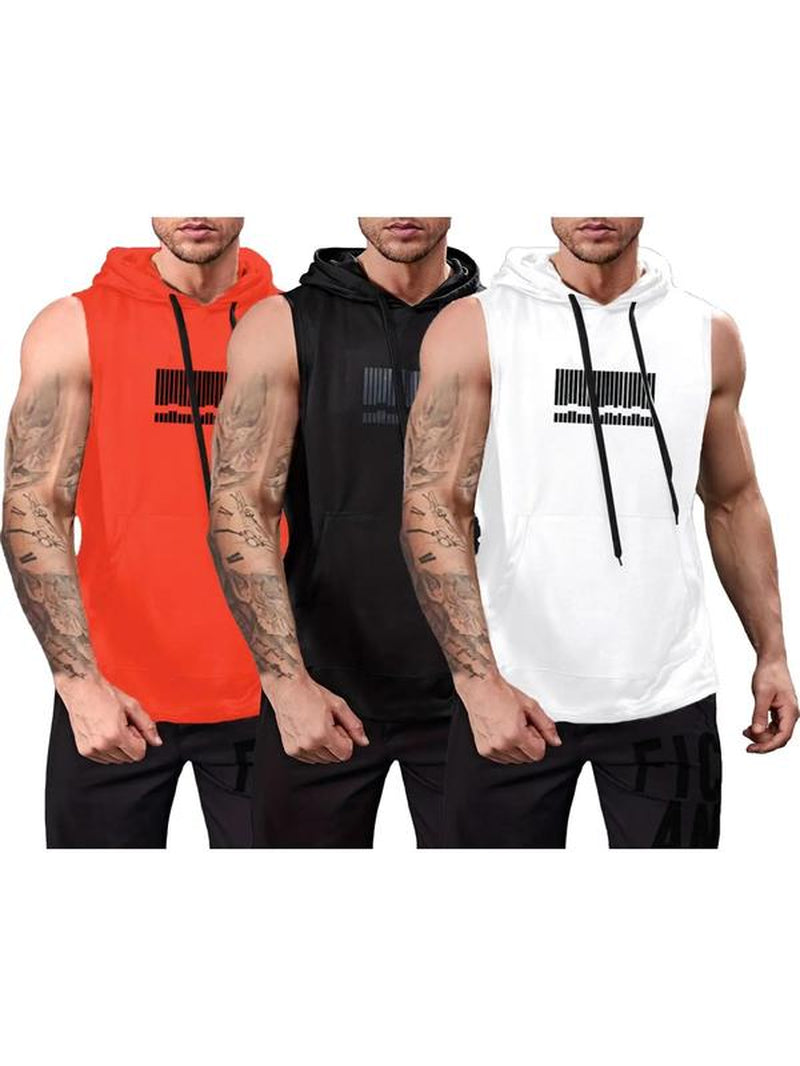 Graphic Drawstring Hooded Sweat Activated Sports Top