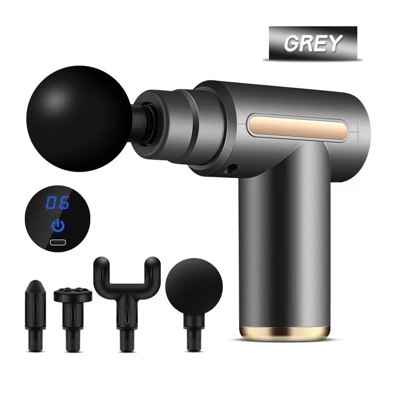Pulserelief Pro™ – Portable LED Percussion Massage Gun for Deep Tissue Recovery