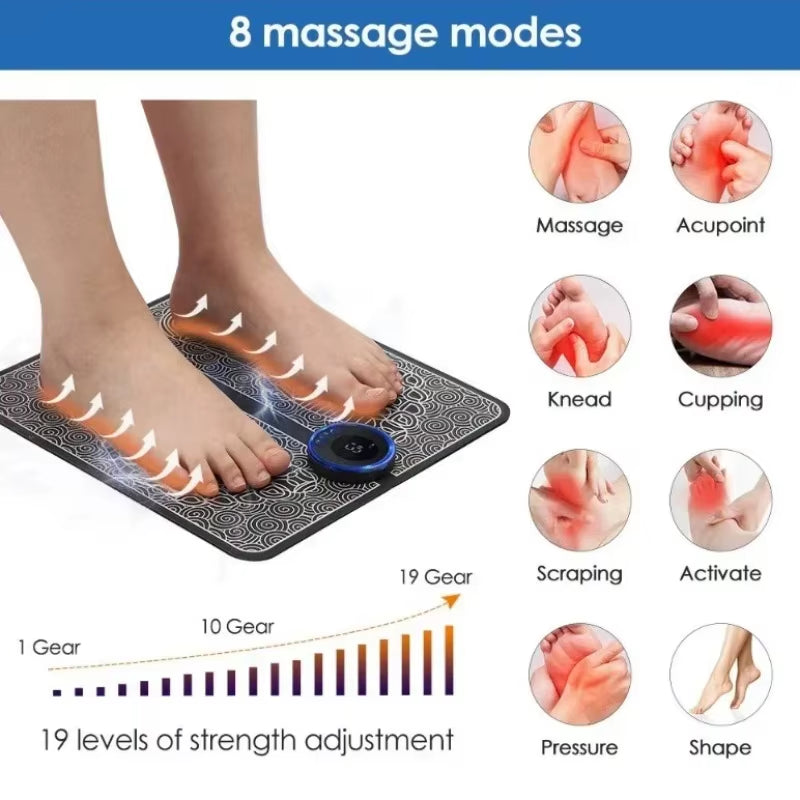 Portable Electric Foot Massager – Instant Relief with EMS Technology