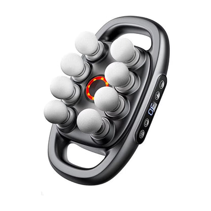 Powerpulse 8X – Deep Tissue Fascia Massage Gun with 8 Heads, 30 Speeds & Red Light Therapy