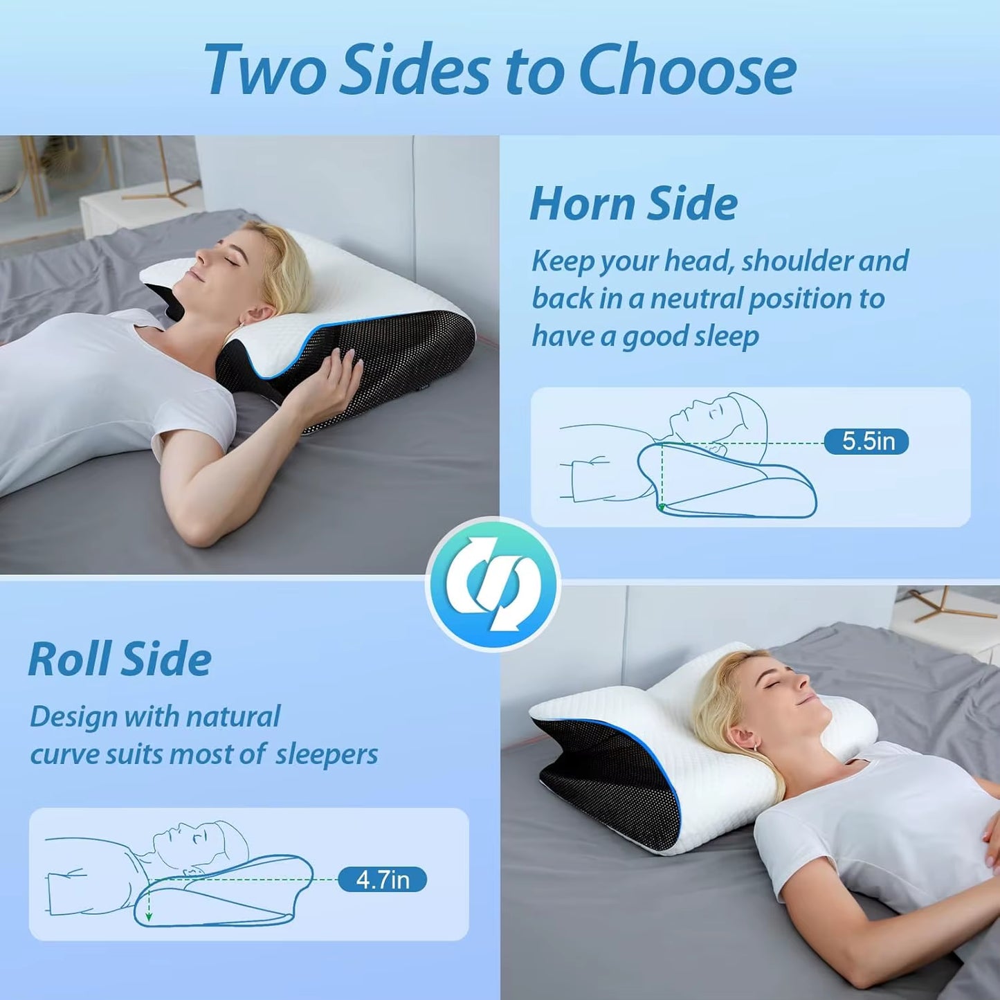 Cloudcradle™ Ergonomic Snack Pillow – Sleep Sweet, Dream Deep
