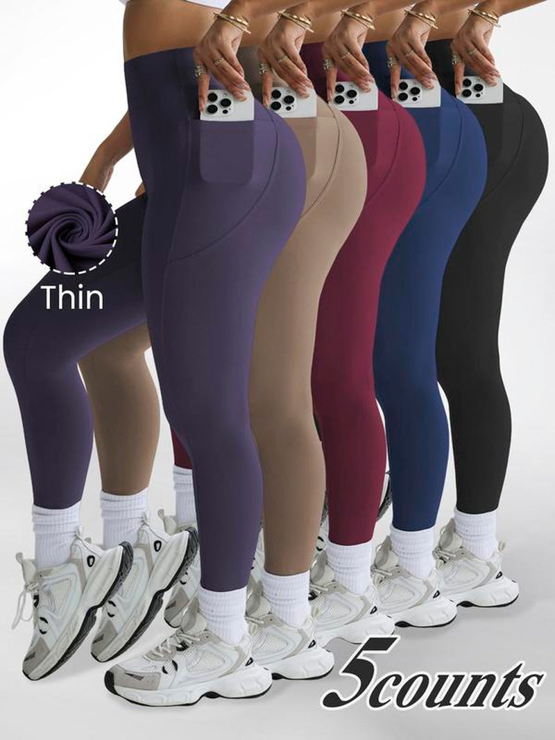 High Waist Thermal Lined Sports Leggings
