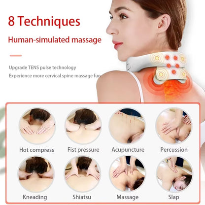 Pulserelief™ – Wireless Neck & Shoulder Massager with Heat & TENS Therapy